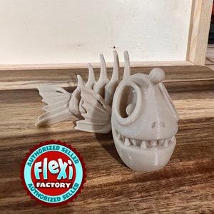 Flexi Skeleton Angler Fish / 3D Printed /  Fidget Toy