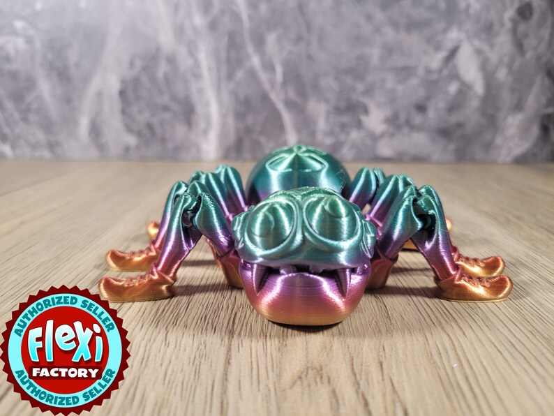 Flexi Spider / Fidget Toy / 3D Printed image 1