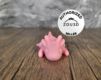 Flexi Baby Axolotl  / Fidget Toy / 3D Printed