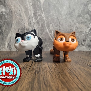 Flexi Cat / 3D Printed /  Fidget Toy