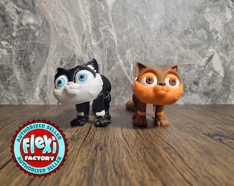 Flexi Cat / 3D Printed /  Fidget Toy