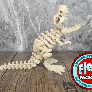 Flexi Skeleton T-Rex / Fidget Toy / 3D Printed