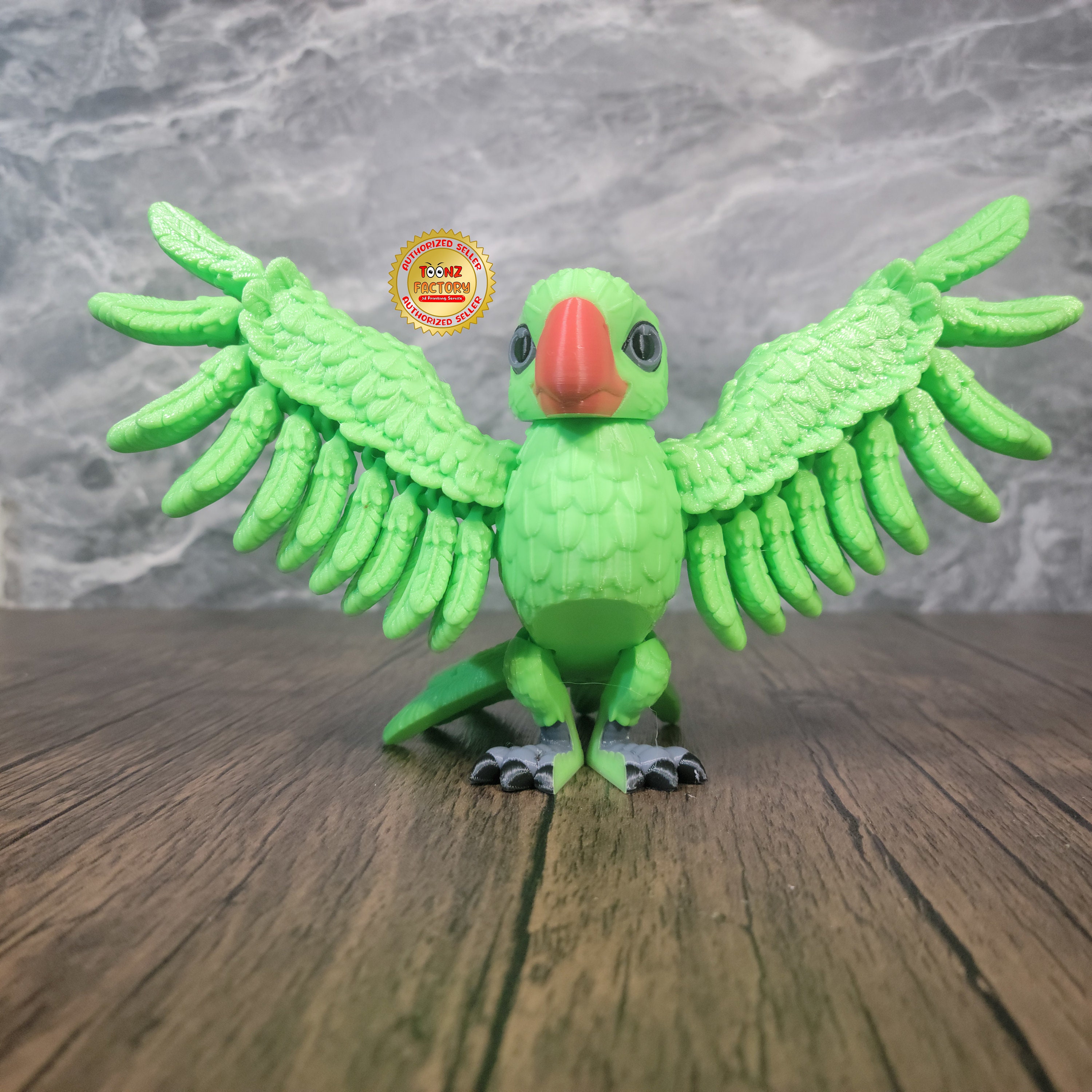 Green Parrot / Fidget Toy / 3D Print - Etsy