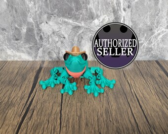 Cowboy Frog / Fidget Toy / 3D Printed