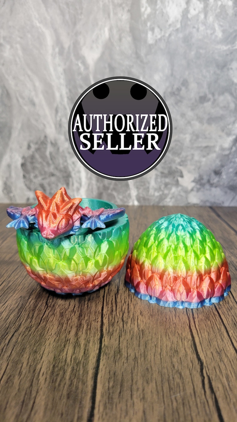 Mystery Dragon Egg / Fidget toy / 3D image 1