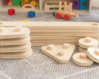 Wooden Balance Beam Montessori Toddler