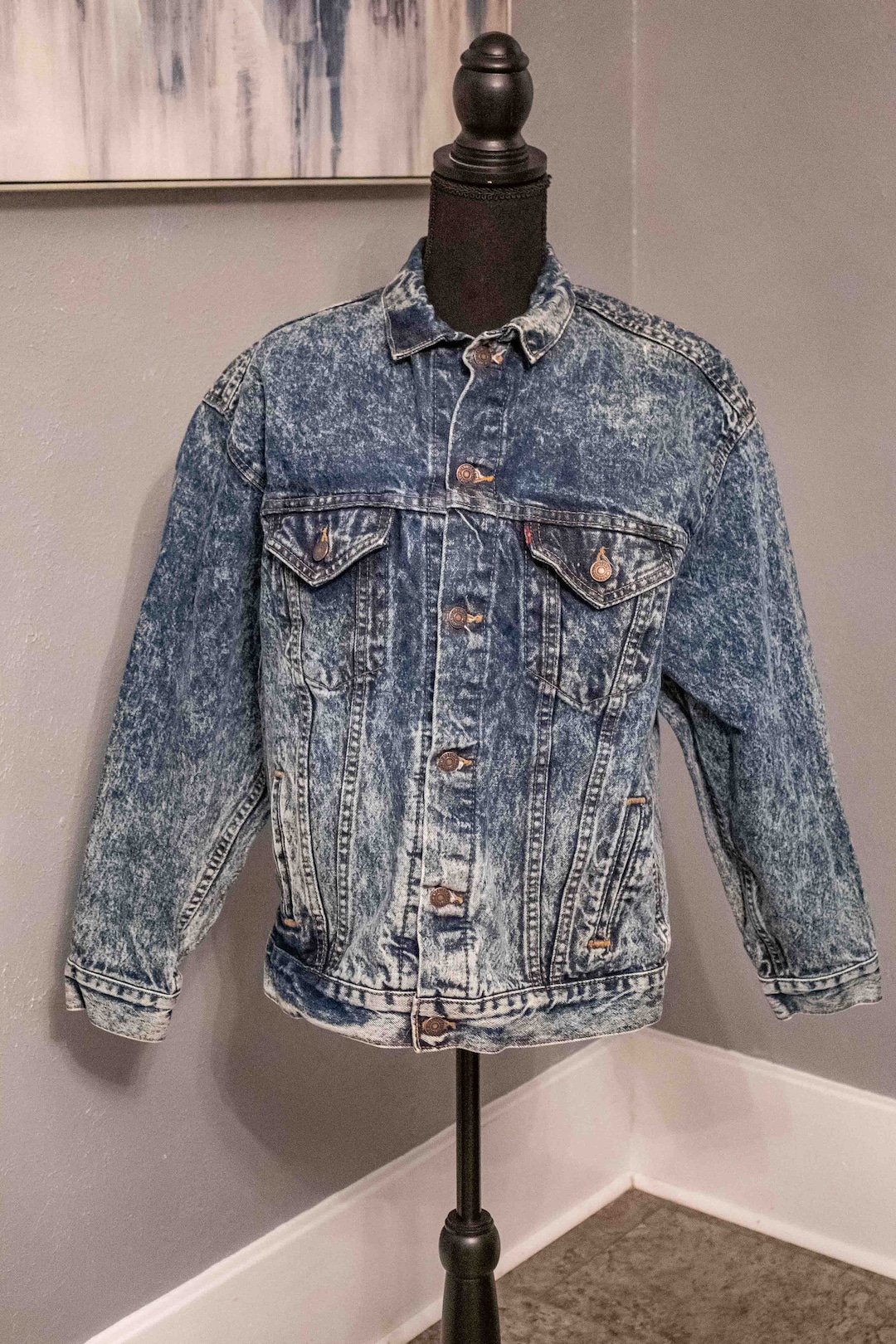 1980s Levi's Stonewash Trucker Jacket Vintage Excellent Condition