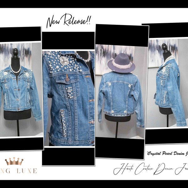 Jacket Denim Pearls