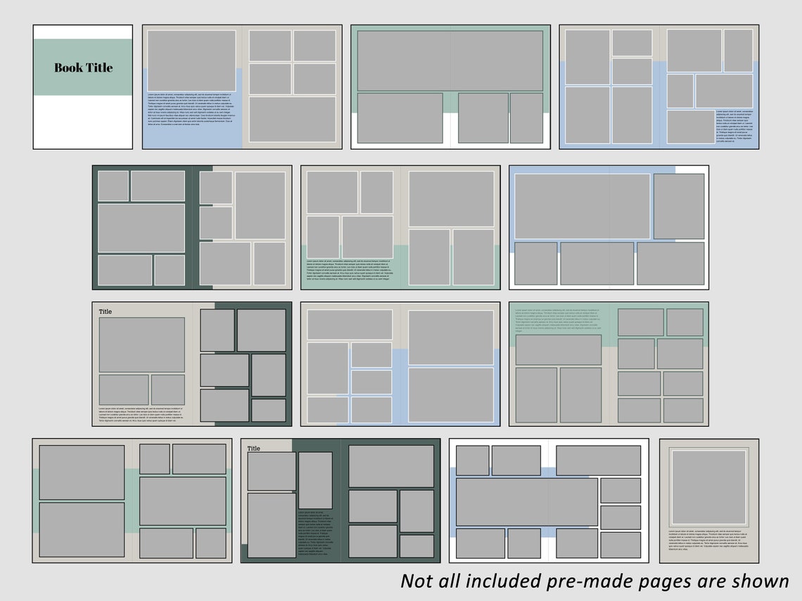 8x10 Vacation Photobook Template for Blurb Bookwright | Photobook ...