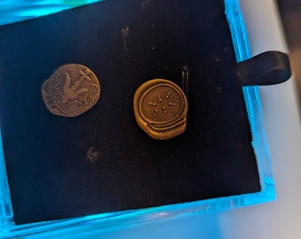Two "Small Coins of Very Little Value" - Luke 21:2 Museum Quality Reproductions complete with all cords/wall plug.Lighting blue or white.