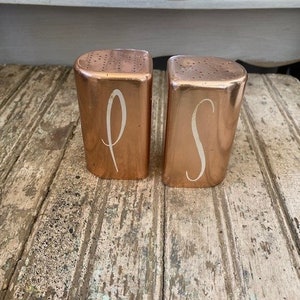Vintage Mirro Aluminum Salt and Pepper Shaker Set