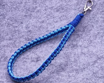 MACRAME WRISTBAND blau/hellblau