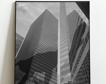 Dino Print | Dinosaur Print | Skyline | New York Skyline | Houston Skyline | Skyscraper Print | Jurassic Park | Tyrannosaurus Rex | T Rex |