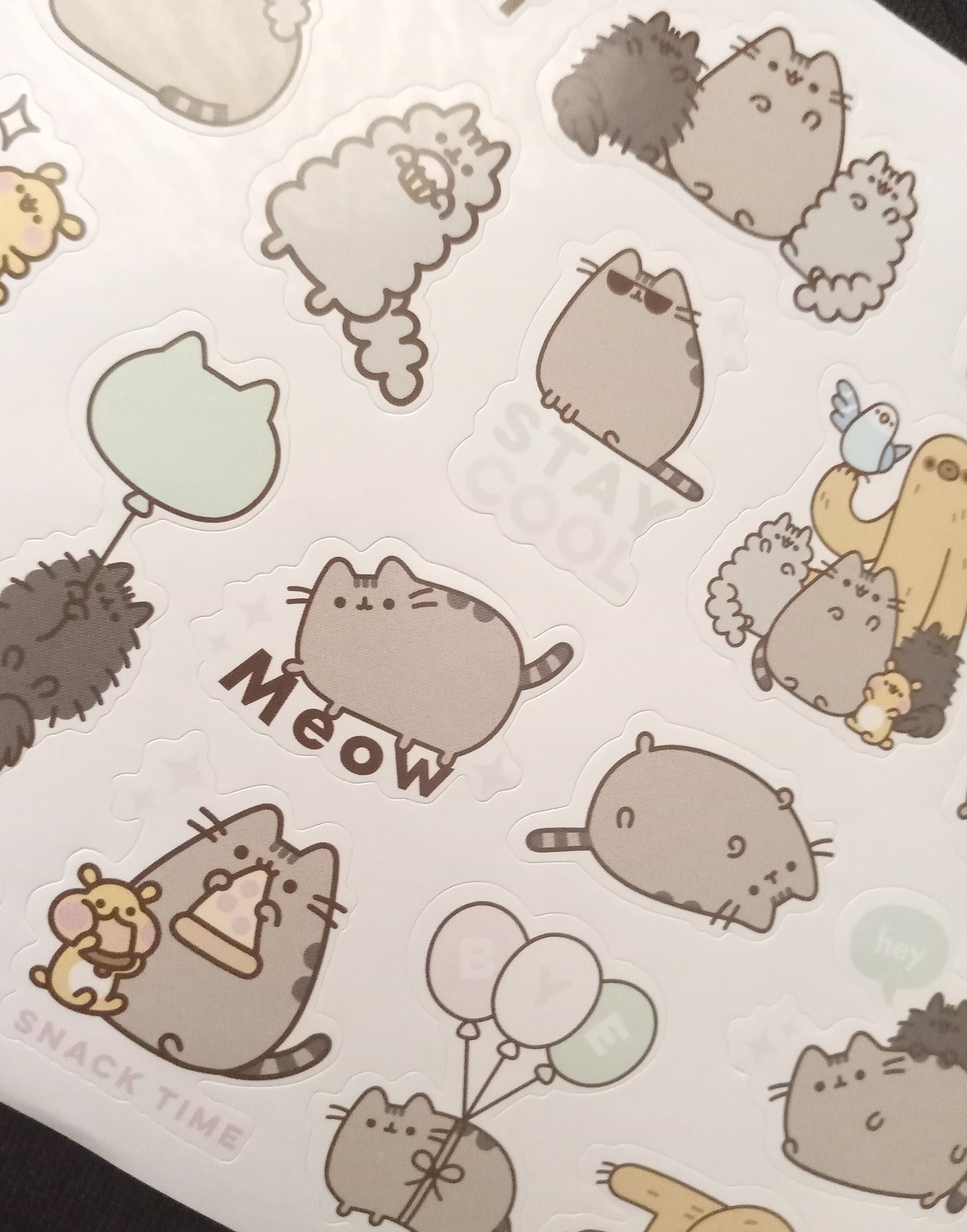 Gund Pusheen Cat Cute Kawaii Kitsch 3d Puffy Stickers 