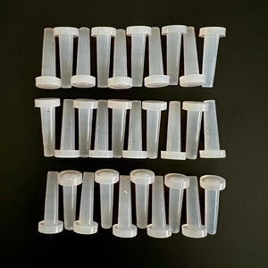 30 Pcs Silicone Stems Replacement for Mini Figurine Fits Nora