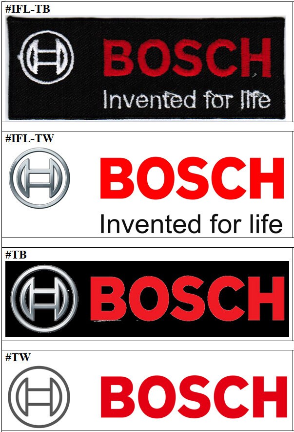 Bosch Invented for Life Car Racing Badge Iron on Embroidered Etsy