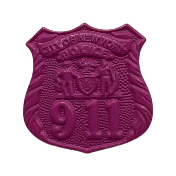 Pink NYPD Lapel Pin Breast Cancer Awareness New York City Etsy