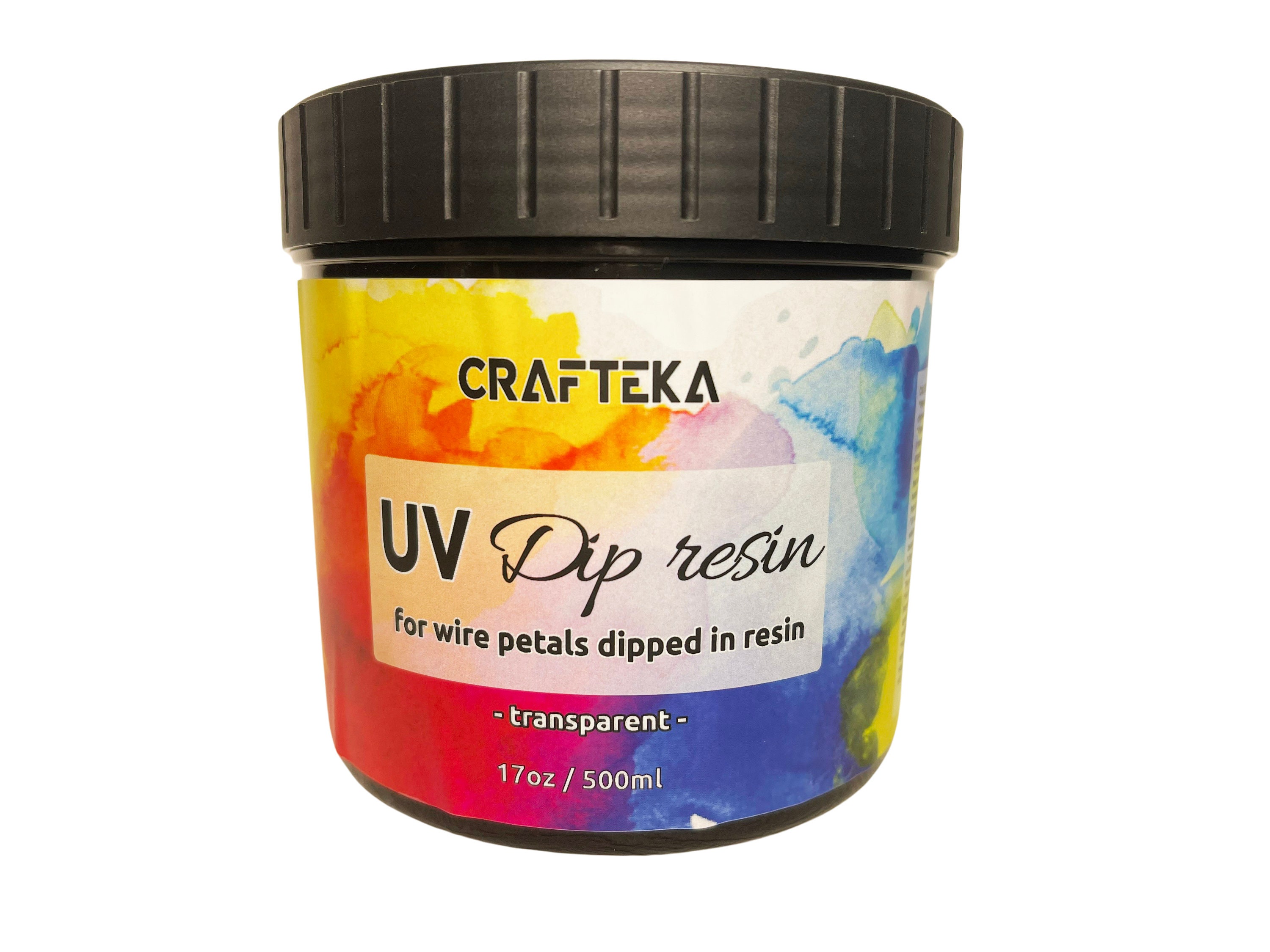 UV DIP RESIN for Wire Flower Shapes and Glazing, 100ml, Transparent 