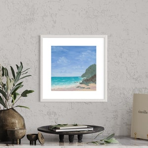 Fine art print of oil painting - ‘Stanwell Beach’ - Australian landscape painting - South Coast and Southern Highlands landscapes