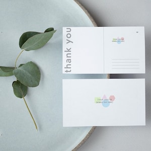 Custom Thank You Cards, Printed Postcard, Custom Postcard with Logo, Business Thank You Cards, Business Thank Yous, 4x6, 5x7