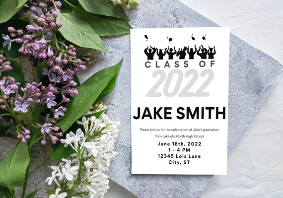 Custom Graduation Party Invitation Personalized Graduation | Etsy