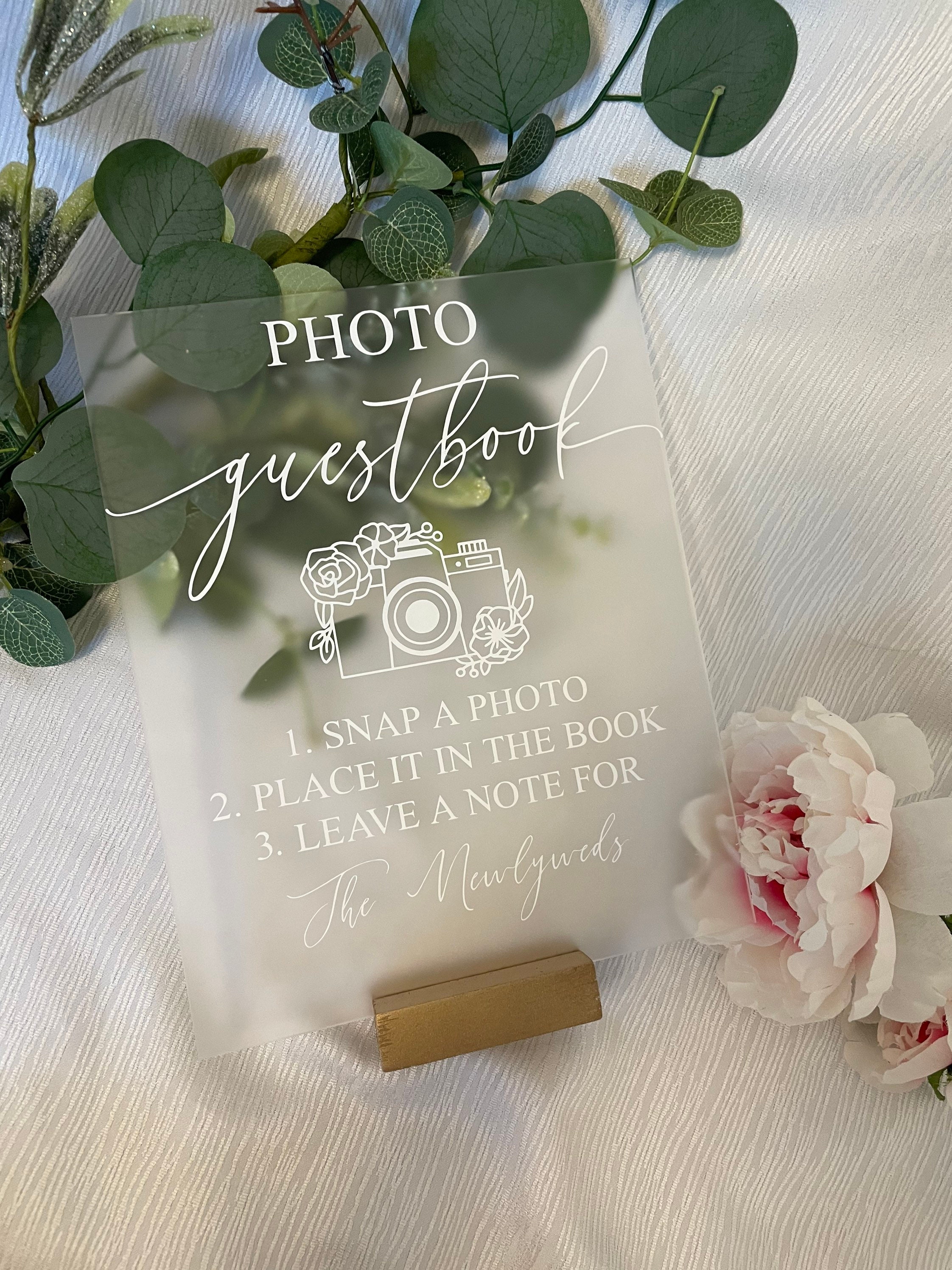 Polaroid Guest Book Sign Eucalyptus Printable Wedding Guestbook Signs 4x6  5x7 8x10 Instant Download PDF JPEG Template 