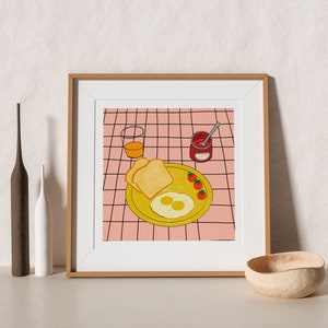 Breakfast Downloadable Print | Digital Download Print | 8x8 Print |
