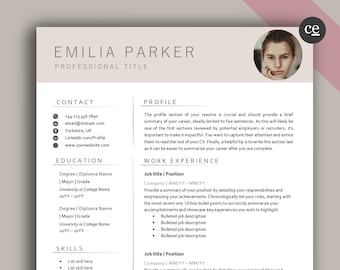 May include: A resume template with a professional design. The template includes sections for contact information, education, skills, profile, and work experience. The template is designed to help job seekers create a professional and effective resume.
