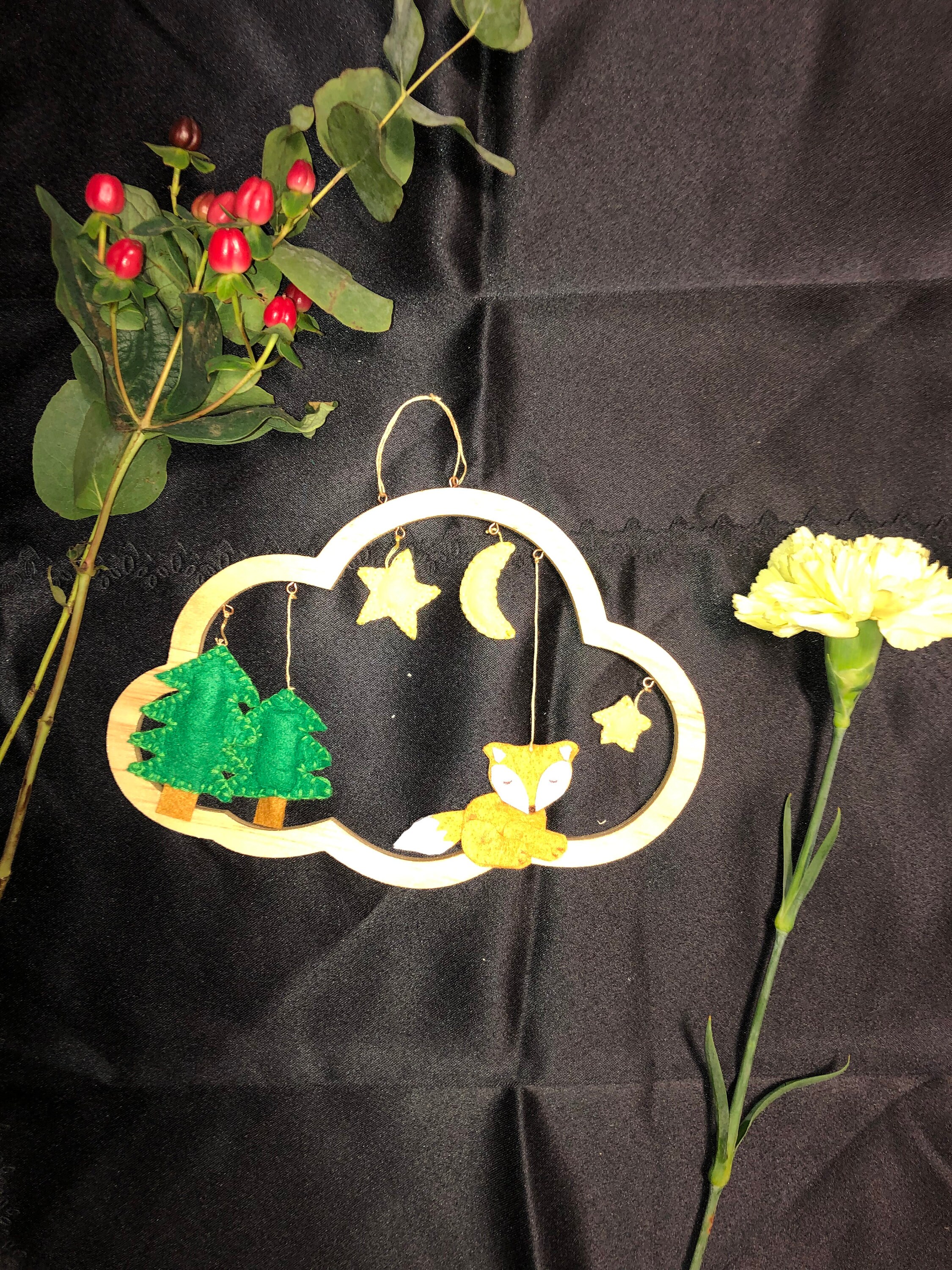 Décoration Nuage Renard Enfant