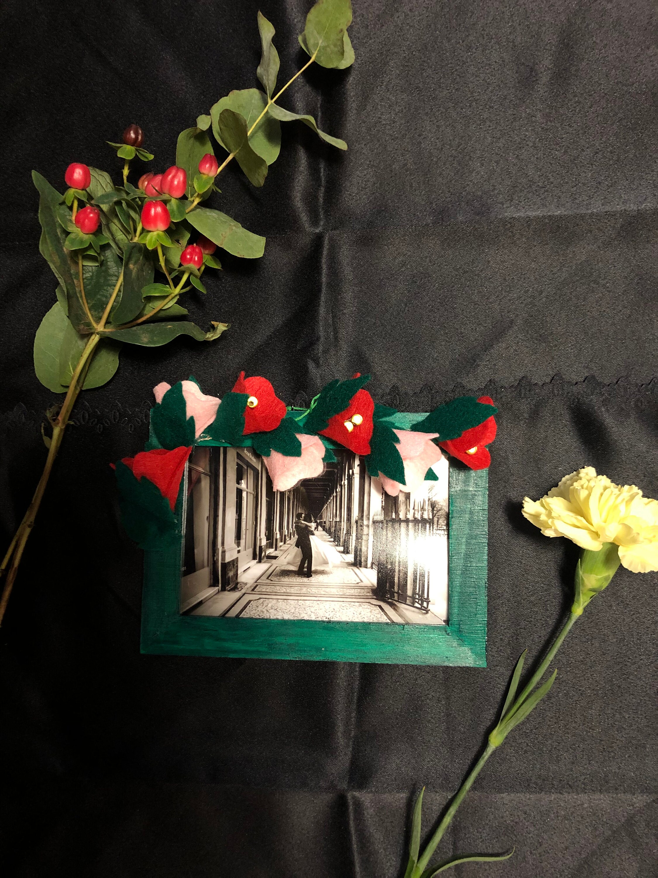 Cadre Photo Fleur Saint Valentin