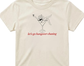 styles cocktail baby tee hangover chasing harry disco shirt retro martini graphic tour outfit Tee,2000s Y2k Baby Tee