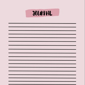 Cute Journal Download