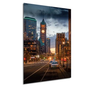 Minneapolis City Hall Clock Tower Print: Minnesota Skyline Wall Art