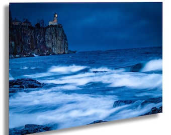Split Rock Lighthouse Print: Lake Superior November Gales, Minnesota Wall Art