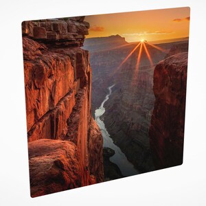 Grand Canyon at Sunrise with Colorado River below, Tuweep Overlook - Photo Tile