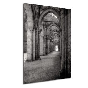 San Galgano Abbey Print: Tuscany Photo Art on Canvas, Paper, Metal, or Acrylic