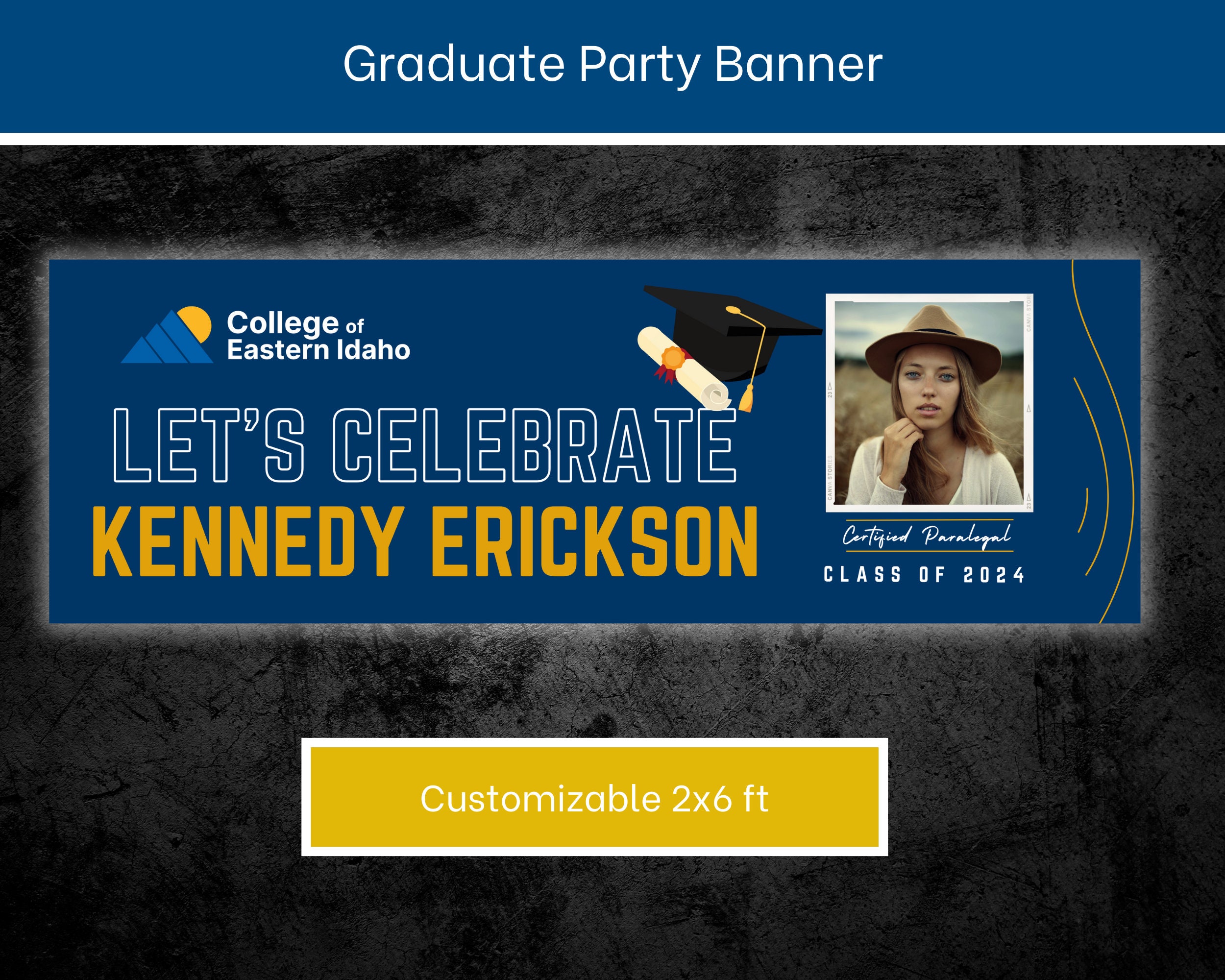 Graduation Party Bundle: Invitation, Banner, Welcome Sign - Customize ...