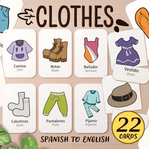 Spanish Women's Clothes Vocabulary Matching Worksheet & Answer Key