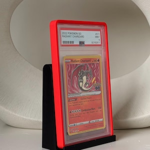 Display stand for Graded Guards PSA, CGC, TAG etc slabs, toploader and screwdown/magnetic trading card holders. Variety of size options image 1