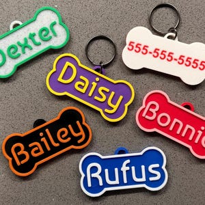 Personalized Dog Name Tag with Phone Number | Durable, Lightweight & Stylish