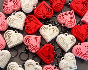 Heart fidget keychain party favor
