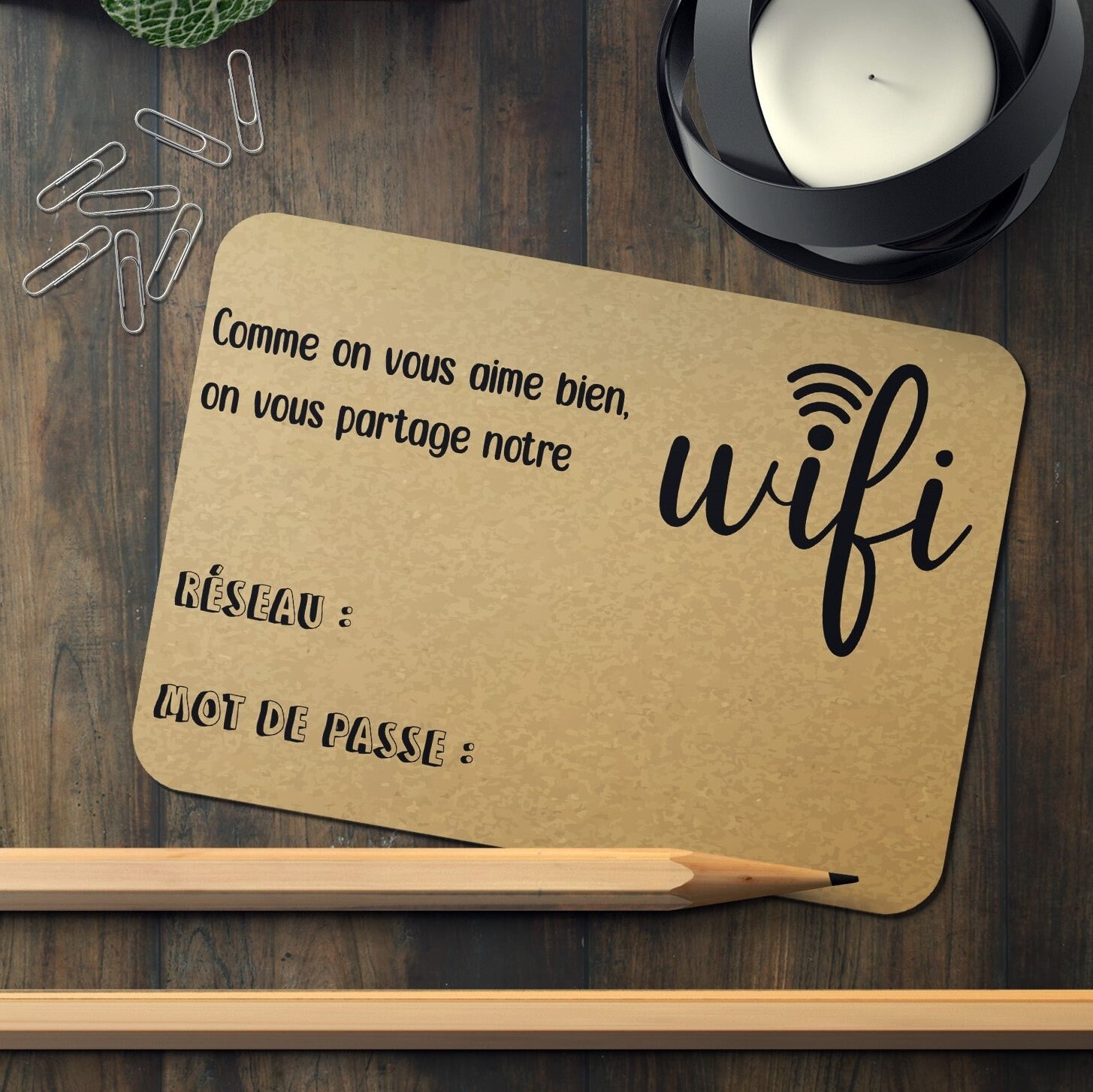 Card to Print PDF SVG Cricut Wifi Card Wifi Code Guest Etsy