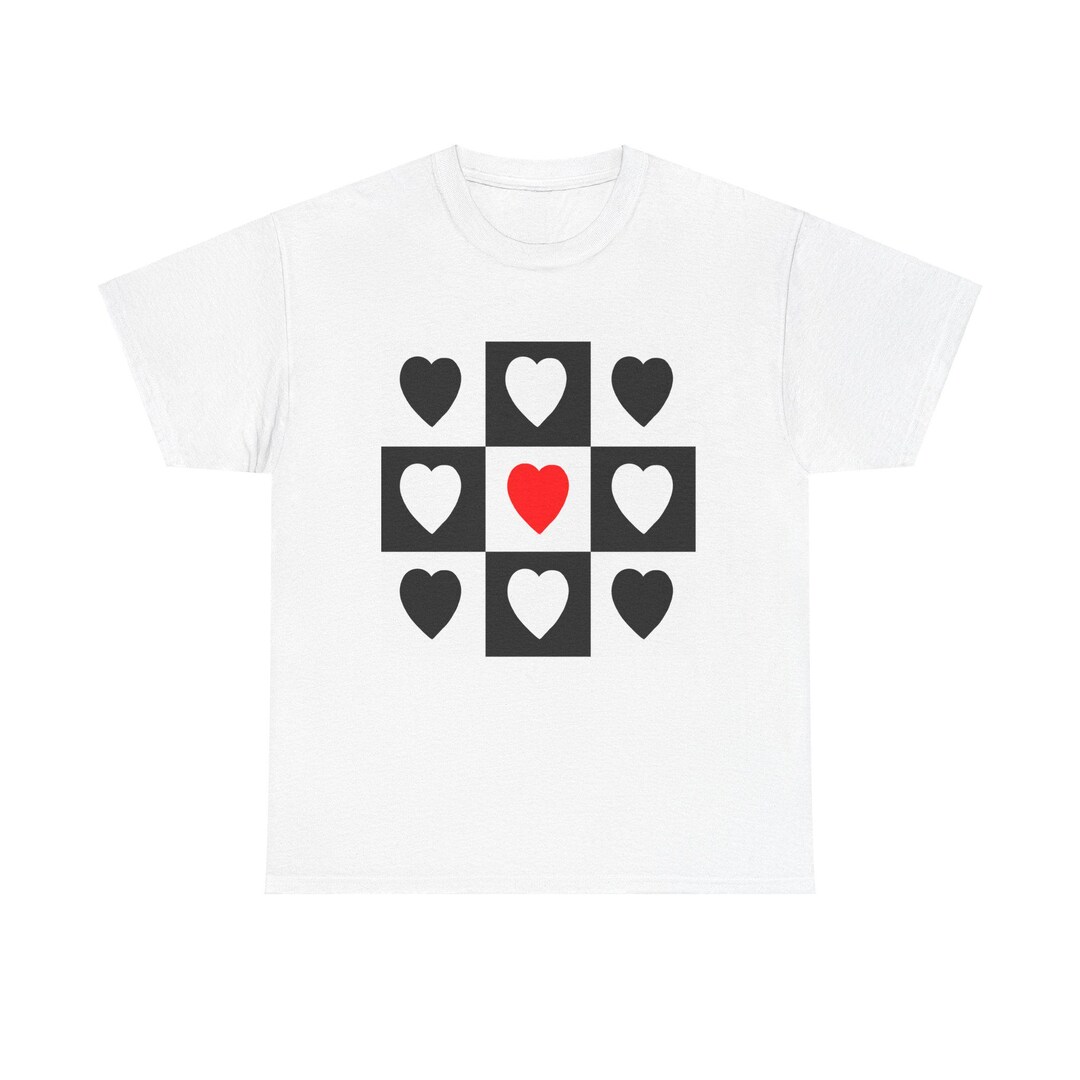Black Colour May t-shirt Heart offwhite