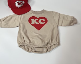 Chiefs Baby Romper: Kansas City Cotton Sweatshirt Outfit