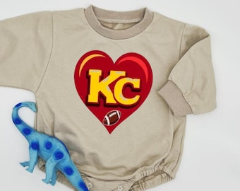 Chiefs Baby Romper: Kansas City Cotton Sweater Bodysuit