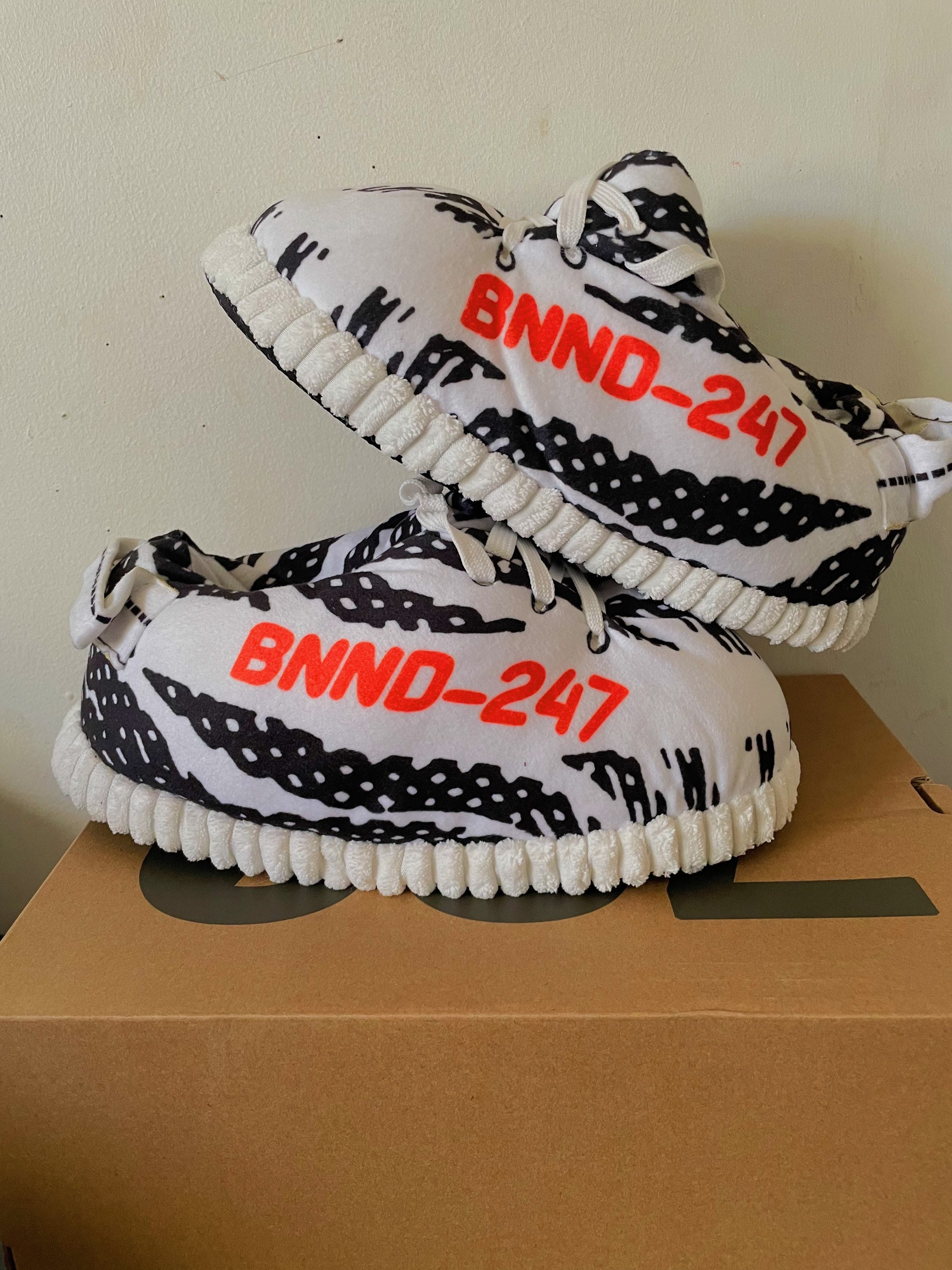 zebra sneaker slippers