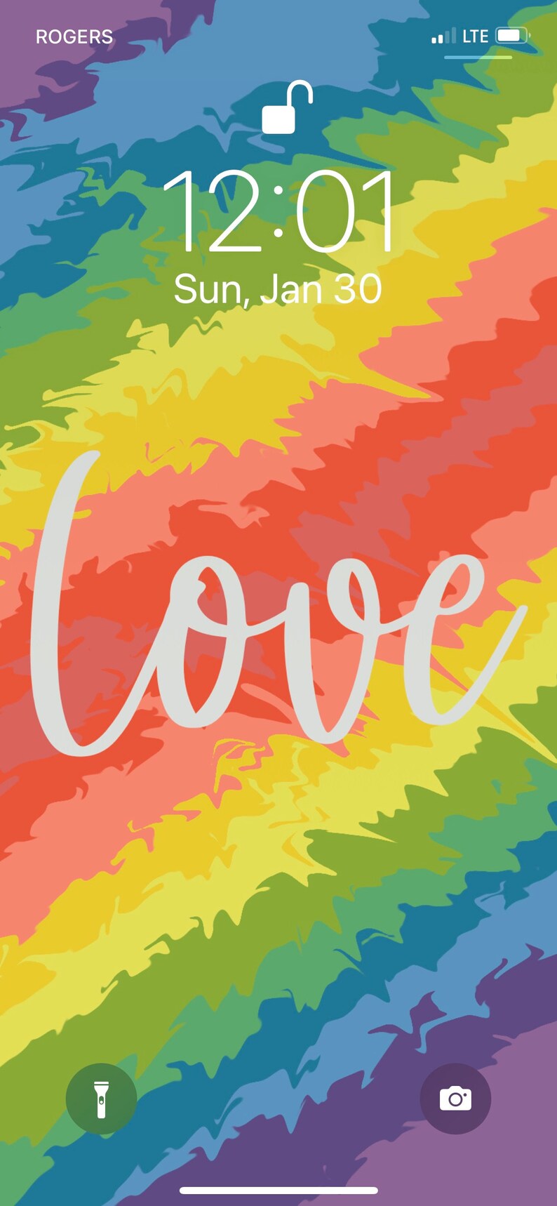 LGBTQ Pride Rainbow LOVE Phone Background - Etsy