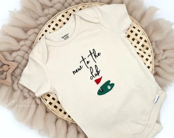 Embroidered New to the Club ONESIES® Brand, Golf Baby Clothing, Golf Pregnancy Reveal, Golf Bodysuit, Grandparents Pregnancy Announcement