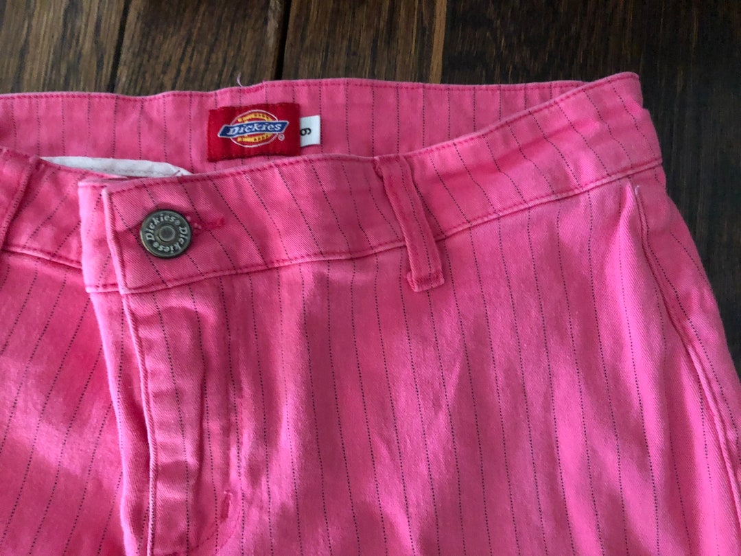 Vintage Bright Pink Pinstriped Dickies Trouser Pants Size 9 - Etsy