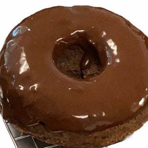 double chocolate donut - keto, sugar-free, gluten-free, low-carb